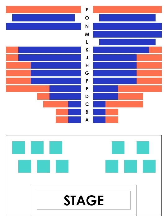 Texas Tenors Seat Map